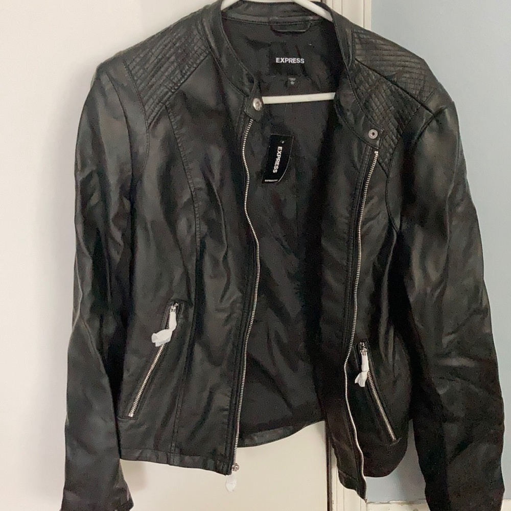 Express faux leather jacket.